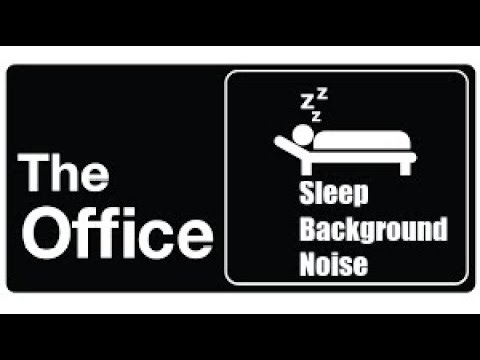 Fan and Office Noises with The Office Quietly Playing in the Background - Black Screen after 3 mins