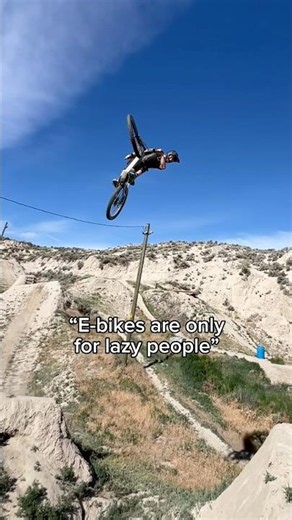 “Riding e-bikes is lazy” 😆