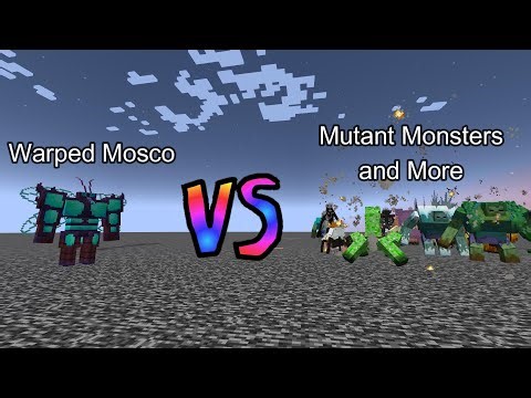 Warped Mosco vs Mutant Monsters and More | Minecraft Mob Battle