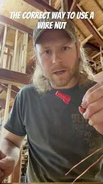 The CORRECT way to use a wire nut #electrical #wago #diyelectrical #wireconnector #buildingourhome