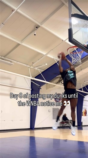 Day 8 of posting my dunks until the WNBA notice me 👀 #dunk #dunks #dunking #basketball #ballislife
