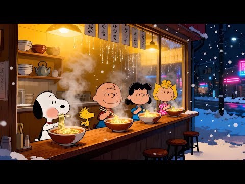 Snoopy & Charlie Brown Christmas Jazz Trip ✨✈️ Cozy Holiday Jazz to Lift Your Holiday Spirit 🎉
