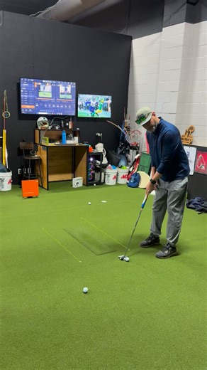First putting lesson in the studio. Stephan drove a hour an half from Michigan | Mat Blair’s Golf Studio