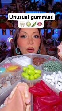 Trying diabolical gummies 😟 #candy #mukbang #asmr #unboxing #gummy #asmreating #asmrsounds