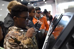 Last week, students from Terrell Lane Middle School and Louisburg High School experienced hands-on learning in a distinctly digital environment. As part of a mobile lab visit from zSpace, students dissected dinosaurs, disassembled internal combustion engines, and discovered the intricacies of the human heart, all in a vivid, three-dimensional virtual experience. Check out the video below and visit our website for the full story. bit.ly/2jCZ825 | Franklin County Schools | Facebook