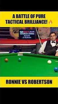 INTENSE TACTICAL BATTLE! 🤯♟️ | Ronnie O'Sullivan vs Neil Robertson | 2010 World Open