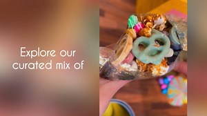 Easter Gift Tin, Musical Carousel with Spring Candy Assortment – Plays Holiday Music, Chocolate Eggs, Yogurt Pretzels & Popcorn, Holiday Box Present for Kids, Adults, Parties- Bonnie and Pop