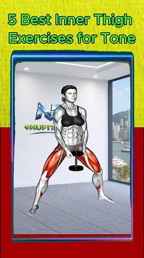 5 Best Inner Thigh Exercises for Tone #sports #legday #chestday #strongabs #motivation #gymroutine
