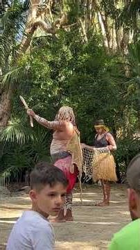 Aboriginal Cultural Center dances at Currumbin Wildlife Sanctuary.. #shorts#Australia#culture