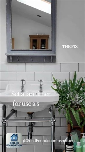 Bathroom moisture in spring: fan timer habit