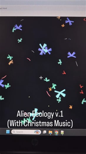 Brian James on Instagram: "An alien ecology to explore, with Christmas theme and PARALLAX"