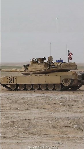 M1A2 Abrams firing near Camp Buehring, Kuwait! 🇰🇼 #usa #tank #kuwait