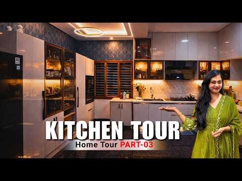 😍Finally!! ಅಡುಗೆ ಮನೆ ಟೂರ್! KITCHEN TOUR | Home Tour Part 3 Long Awaited Video #hometour #mayaloka