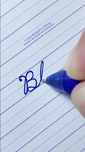 “Blue” in Cursive Writing | How to write in cursive | Cursive Handwriting Practice | Cursive Letters