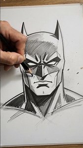 How to draw Batman easy sketch tutoria #art