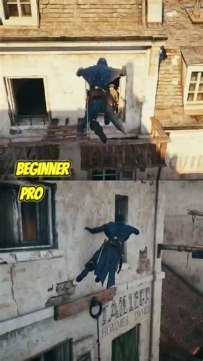 Beginner vs Pro Parkour in AC Unity
