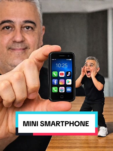 Mini smartphone con pantalla táctil de 3 pulgadas. #minitelefono #minismartphone #tiktokshop #comprainteligente #CompraSegura
