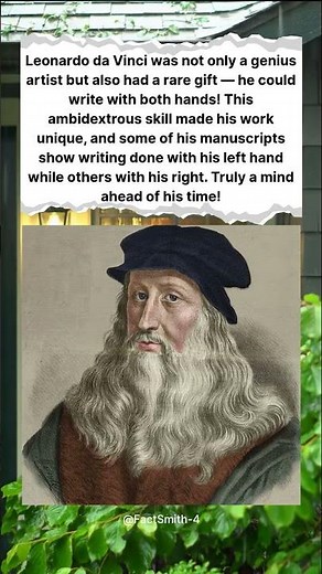 ✍️😱 LEONARDO DA VINCI COULD WRITE WITH BOTH HANDS! 🖋️✨
