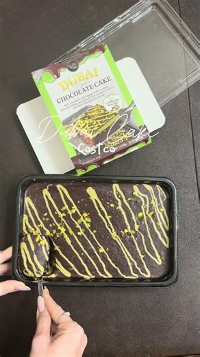 Review- Dubai Chocolate Cake from Costco