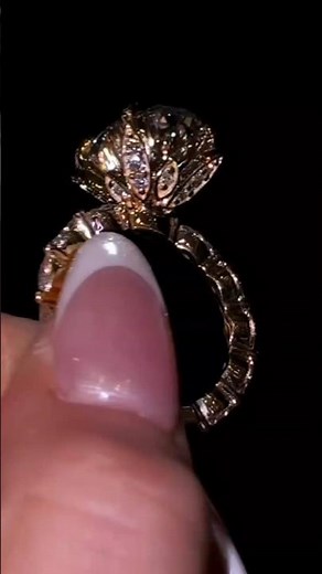 4CT Oval Diamond Ring ✨🌸 | Tierra Floral Engagement Ring in 14K Gold 💍