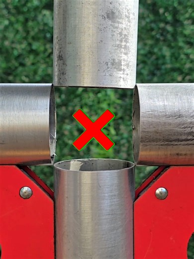 tips for making a four-pipe round connection #welding #welder #weldernation #weldinglife #welderfeels