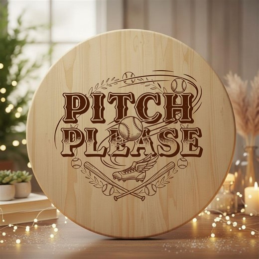 Baseball SVG Laser File Vector Engraving Design for Cutting Board (digital Download) - Etsy