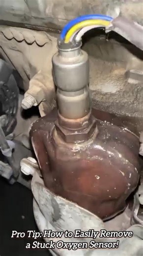 Pro Tip: How to Easily Remove a Stuck Oxygen Sensor! #shorts #mechanic #tricks