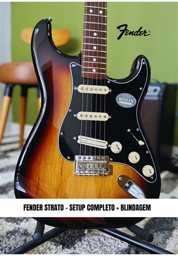 Fender Strato 100% ajustada 🔥 #luthieria #fender #stratocaster #guitarra