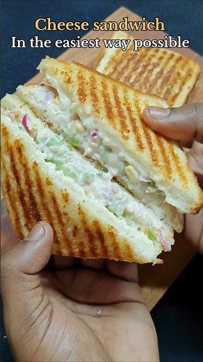 Cheese Grilled Sandwich in 5 Minutes | Foodsteps #shorts