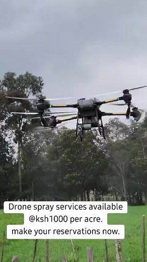 Drone spray services available @ksh1000 per acre. make your reservations now.