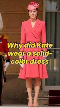 Why did Kate wear a solid-color dress #princesskate #queencamilla #fyp #royal