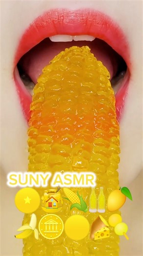 139K views · 2.9K reactions | Asmr 10 minutes yellow emoji food challenge for relaxing sleep eating sound #asmr #sweets #yummyfood | Suny Asmr | Facebook