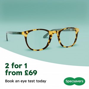 2.1K reactions · 187 shares | Mix up your look, get 2 for 1 glasses from £69. View our range online now and find two pairs to suit your style | Specsavers | Facebook
