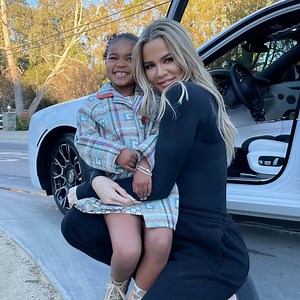 Khloe Kardashian Twins With Daughter True Thompson in Purr-fect Look
