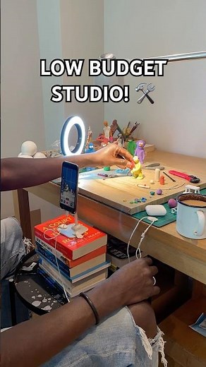 Easy Stop Motion Ideas: My Low Budget Studio Tour! 🛠️📦