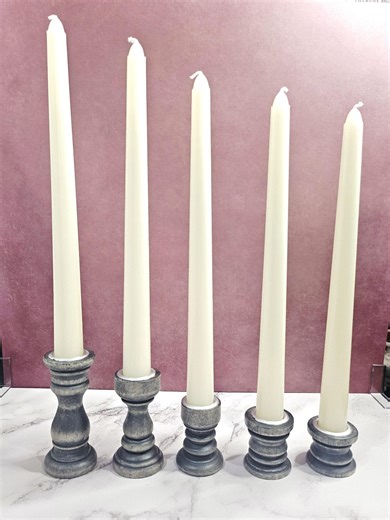 Decorative Wooden Candle Holders Hand-painted With a Rich Water-based Stain Color. Candles Are Included - Etsy