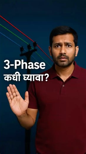 घरात 3-Phase कधी घ्यावा? सोप्या भाषेत समजून घ्या ⚡