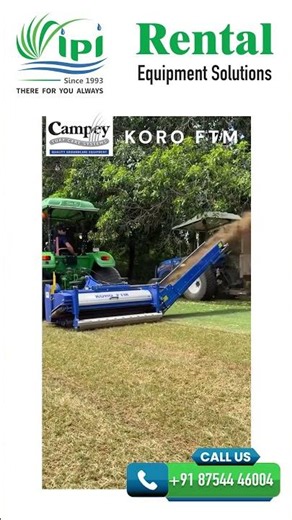 Koro FTM on Rent - Precision Surface Renovation for Sports Turf | IPI India