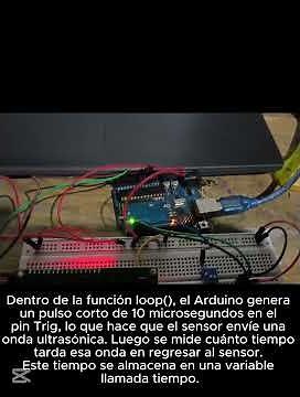 Práctica 9 Sensor Ultrasónico como medidor de distancia #ingenieria #mecatrónica #electronica