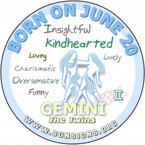 June 20 Zodiac Horoscope Birthday Personality