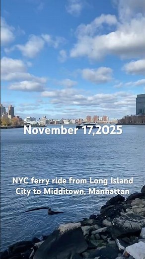 Relaxing Ferry Ride from Long Island City to Midtown NYC | Smooth & Fast