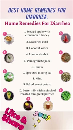 BEST HOME REMEDIES FOR DIARRHEA. 🍌🍌🍋🍚🍋🍌