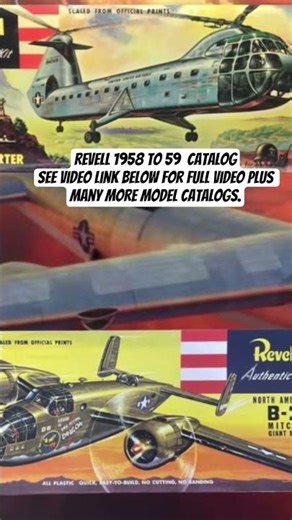 1958-59 Revell Model Catalog #shorts #models