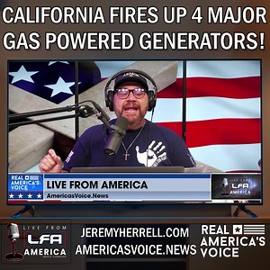 Jeremy Herrell: "Just when the nutcase Governor Gaslight Newsom thinks CA can go fully electric, they urge people to stop charging cars to avoid stressing the grid and activate 4 gas-powered generators to help... WELL, WELL!" Watch RAV LIVE: https://bit.ly/ravroku Watch more #LFA with Jeremy Herrell, here: https://americasvoice.news/playlists/live-from-america/ | America's Voice News