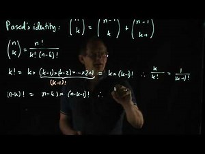 Pascal's identity (algebraic proof)