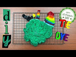 Tie-dye pattern : POT OF GOLD at the END OF THE RAINBOW I St. Patrick's Day DIY Tie Dye