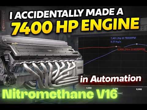 I Accidentally Built a 7400 HP Engine in Automation