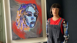 Robot artist Ai-Da paints Glastonbury headliners ahead of festival attendance