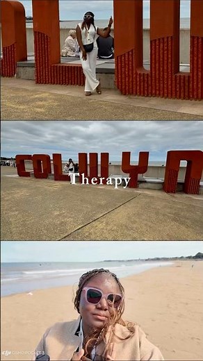 A much needed therapy at Colwyn Bay Beach