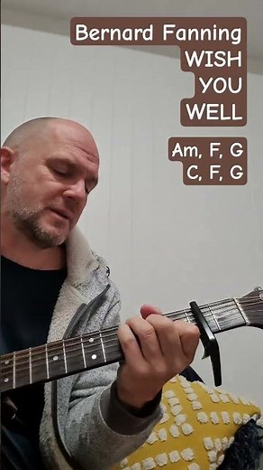 Wish You Well, Bernard Fanning. Guitar chord tutorial in under a minute! #powderfinger